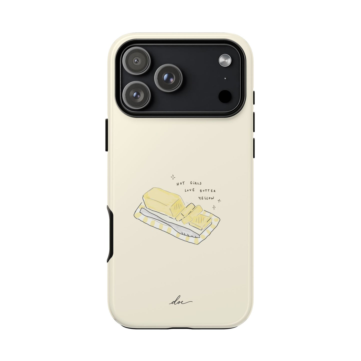 Butter Yellow iPhone Case