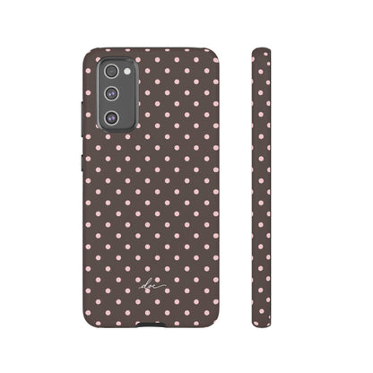 Brown Polka Dot Samsung Case