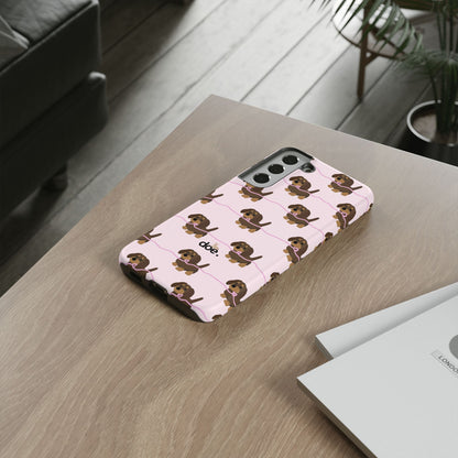 Pink Dachshund Samsung Case