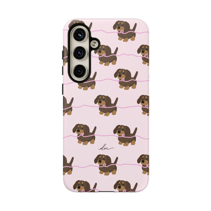 Pink Dachshund Samsung Case