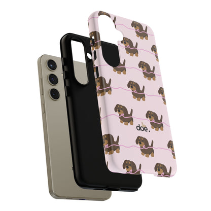 Pink Dachshund Samsung Case