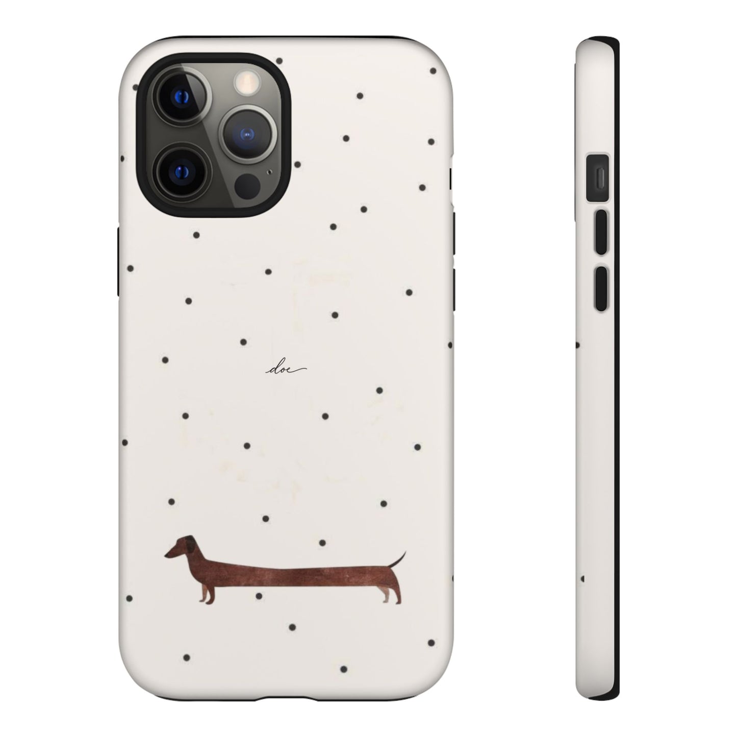Polka Dachshund iPhone Case
