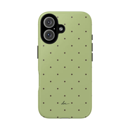 Polka Greens iPhone Case