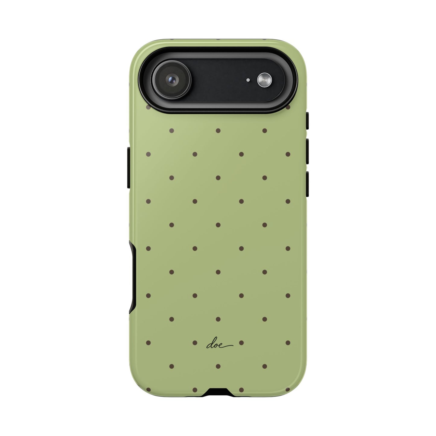 Polka Greens iPhone Case