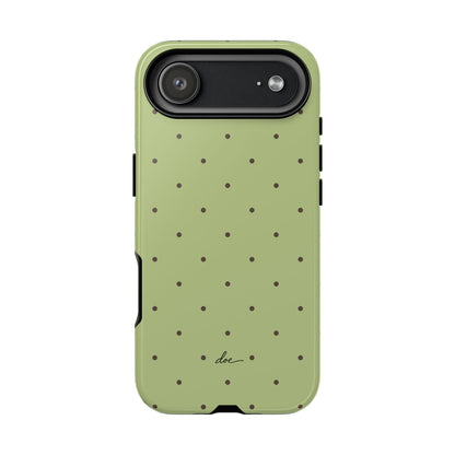Polka Greens iPhone Case