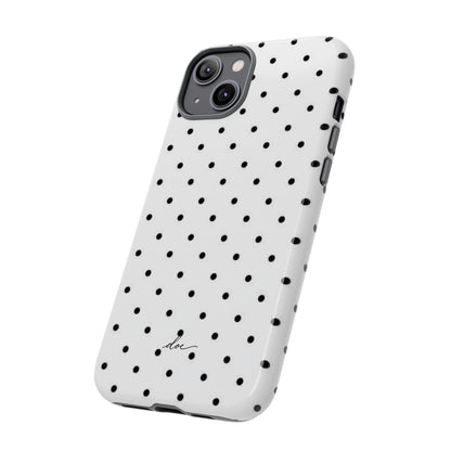 White Polka Dot iPhone Case
