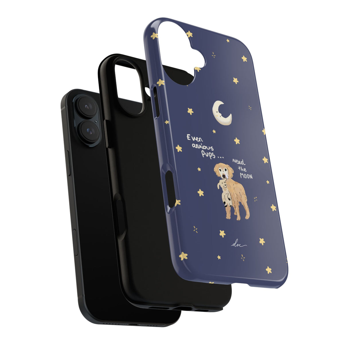 Anxious Pup iPhone Case