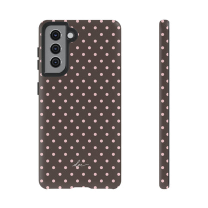 Brown Polka Dot Samsung Case