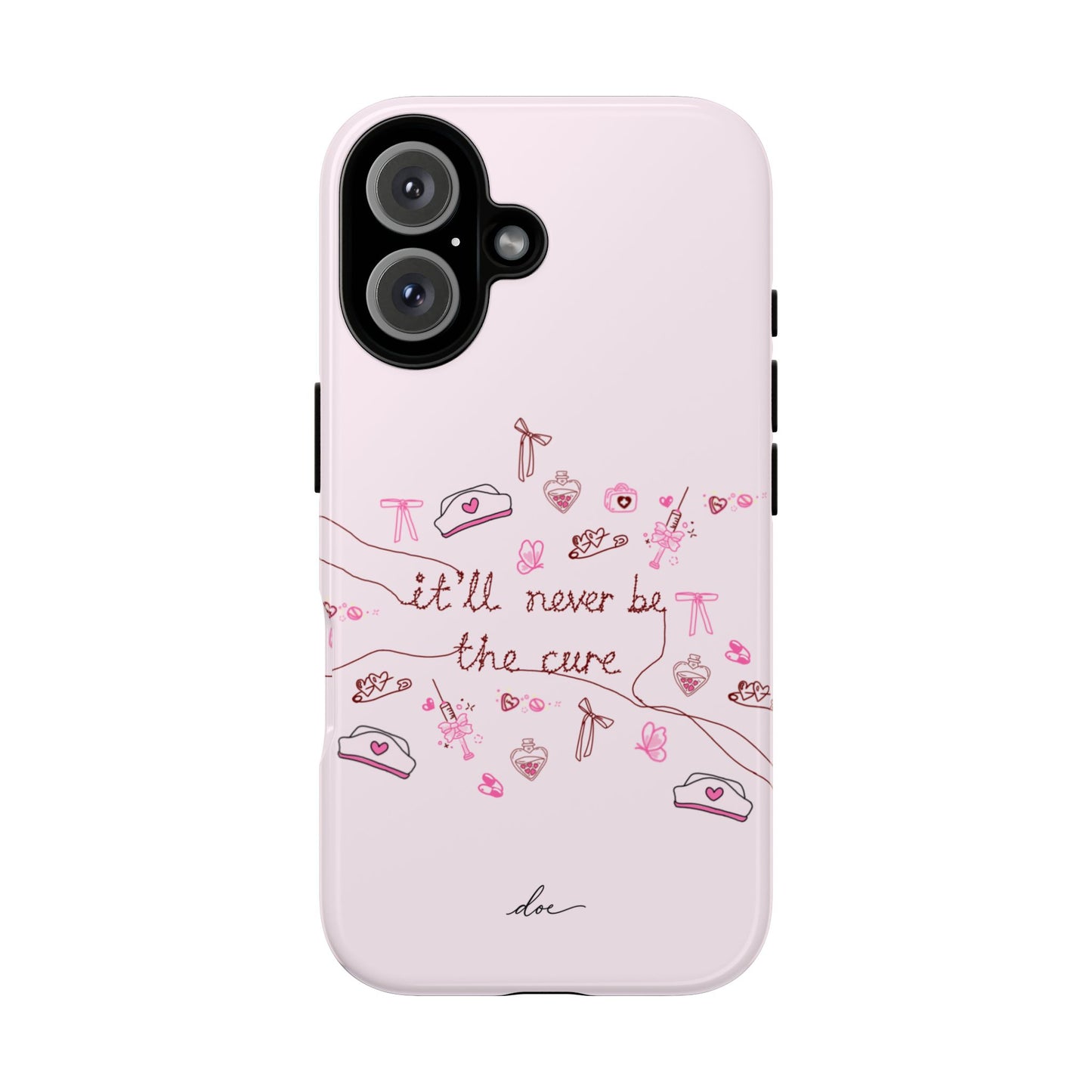 Never The Cure iPhone Case