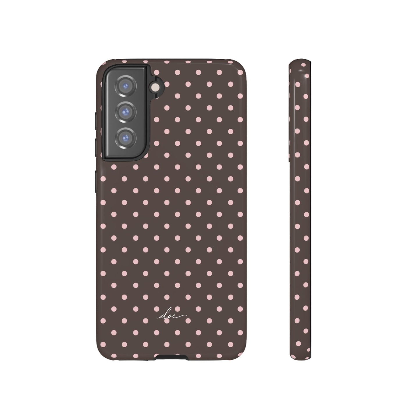 Brown Polka Dot Samsung Case
