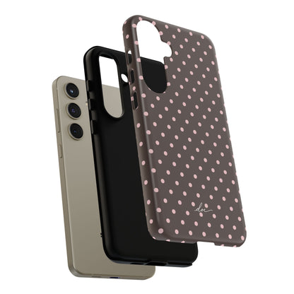 Brown Polka Dot Samsung Case