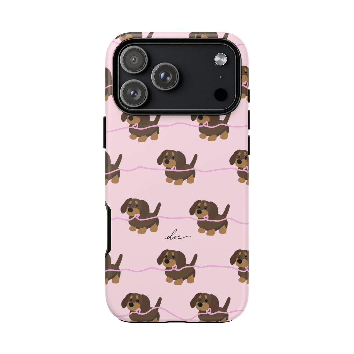 Pink Dachshunds iPhone Case
