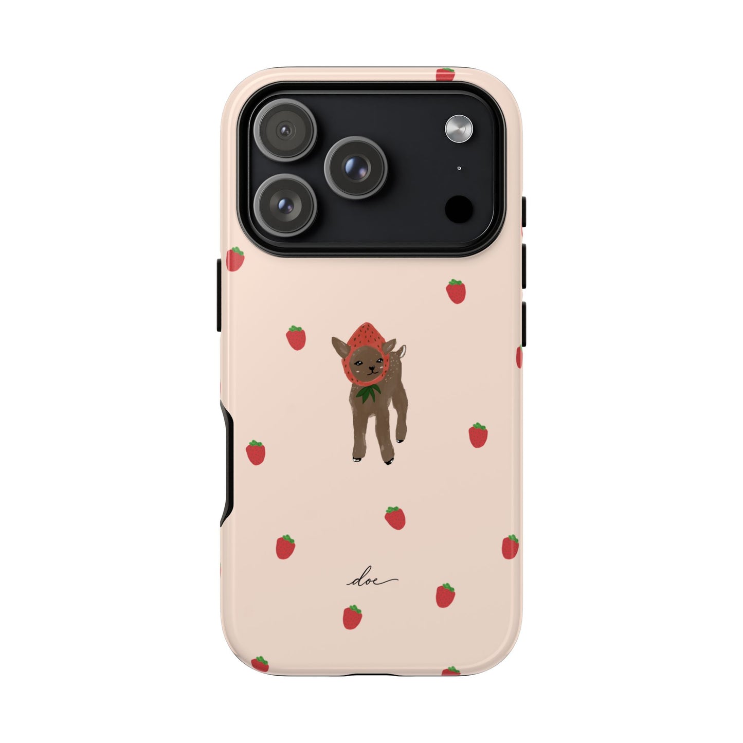 Strawberry Fawn iPhone Case