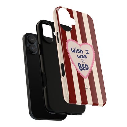 Wish I Was In Bed iPhone Case