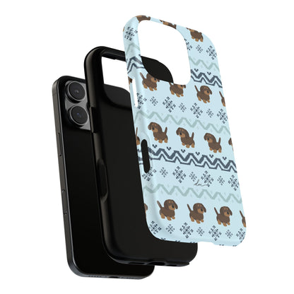 Christmas Dachshunds iPhone Case