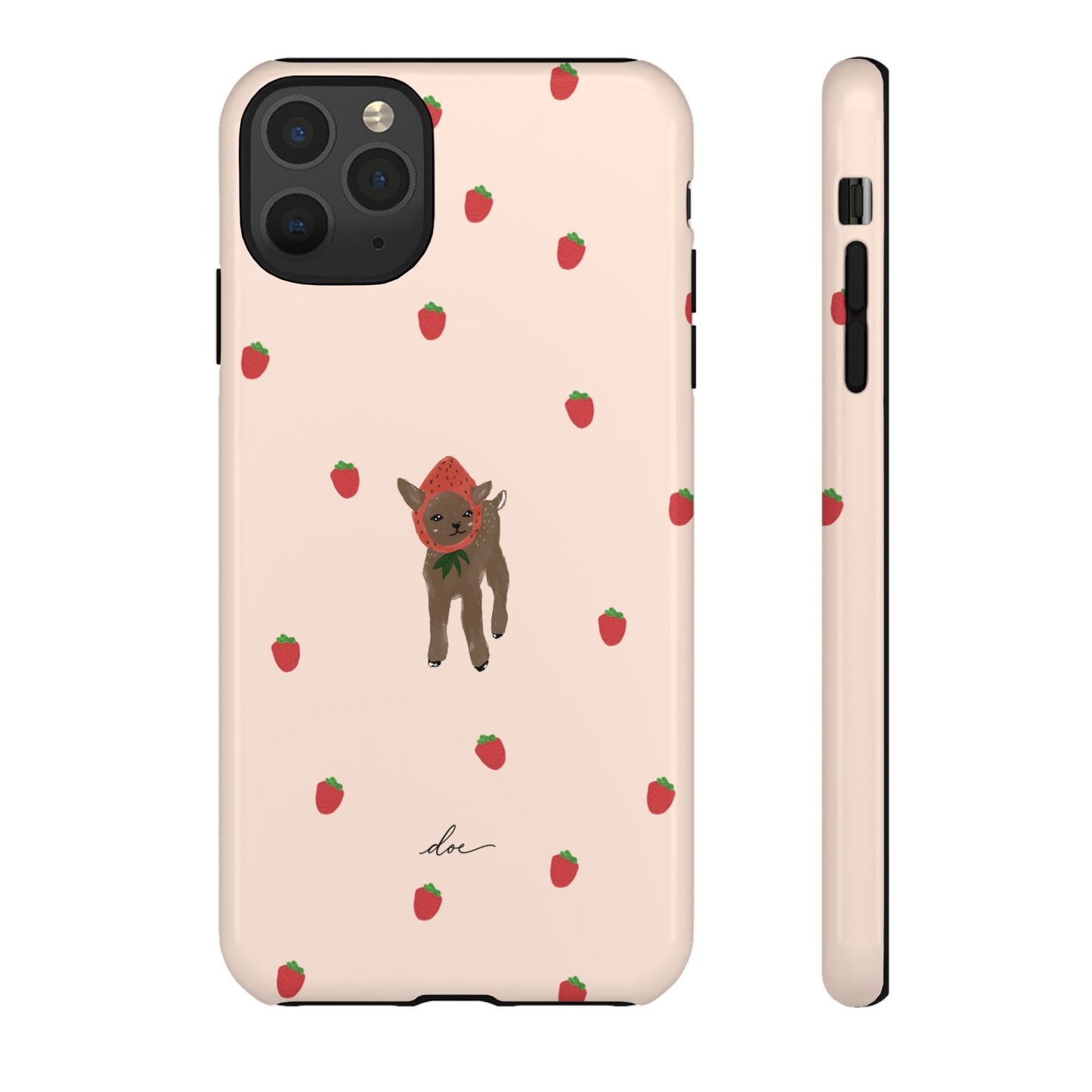 Strawberry Fawn iPhone Case