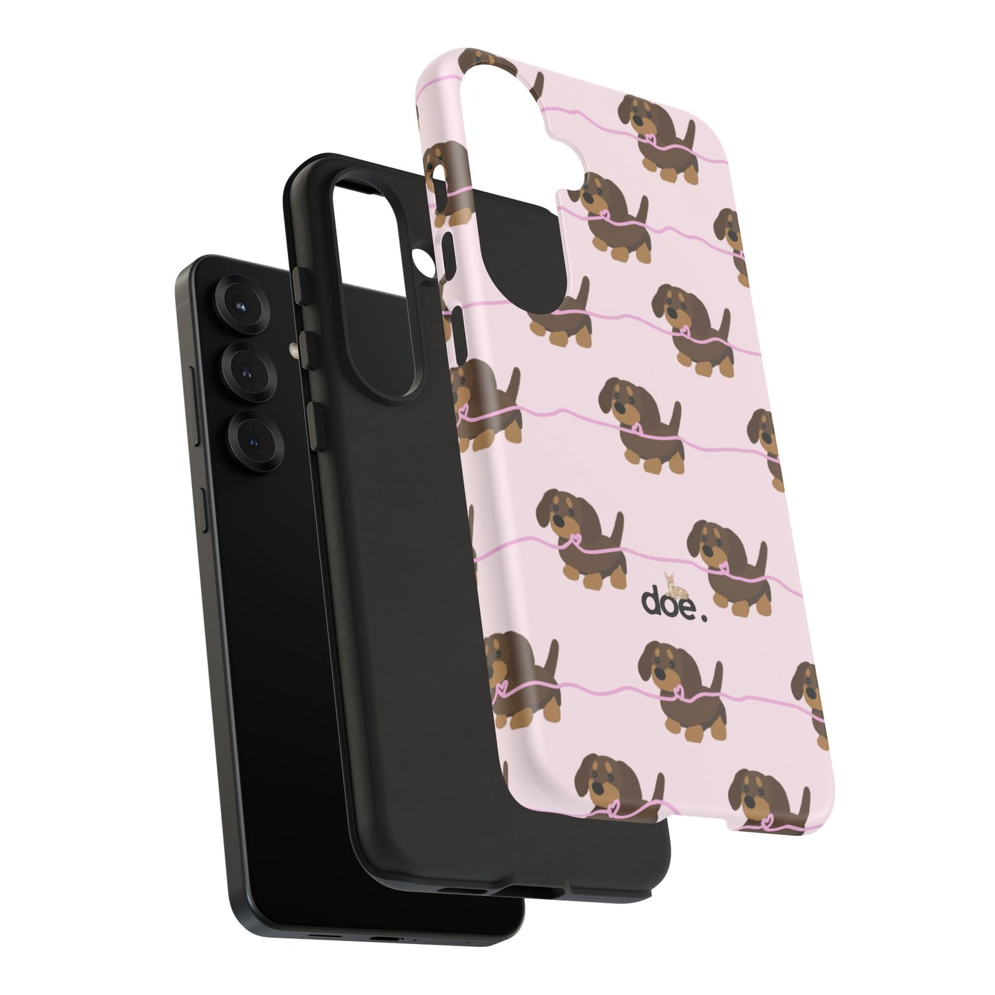 Pink Dachshund Samsung Case