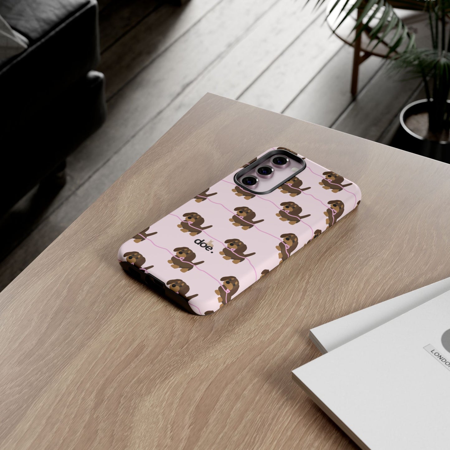 Pink Dachshund Samsung Case