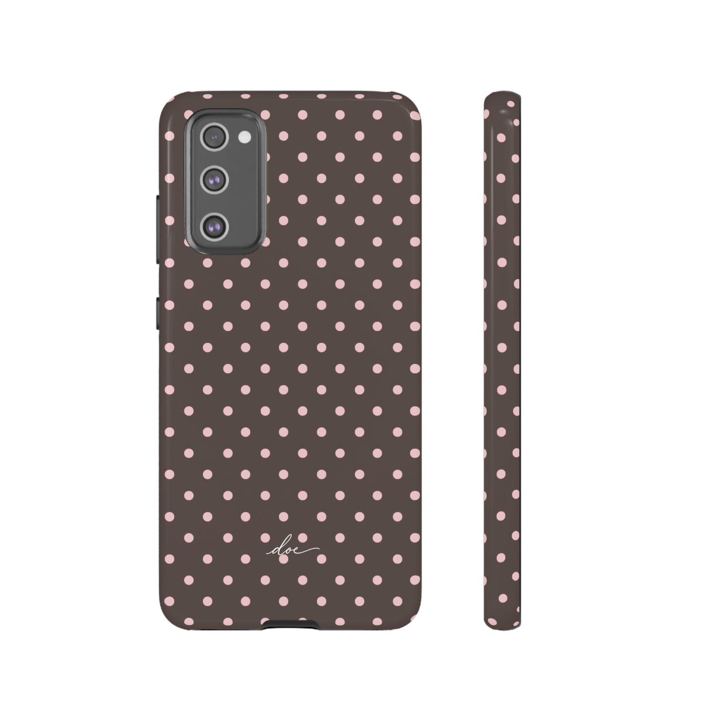 Brown Polka Dot Samsung Case