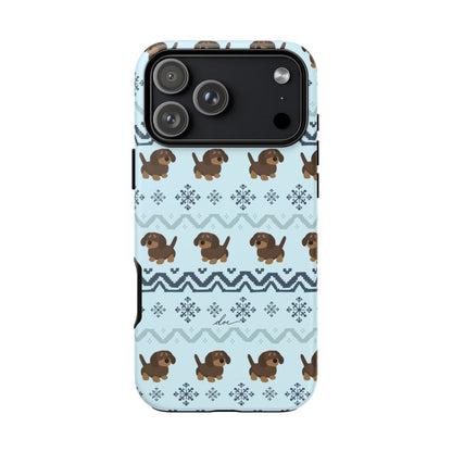 Christmas Dachshunds iPhone Case