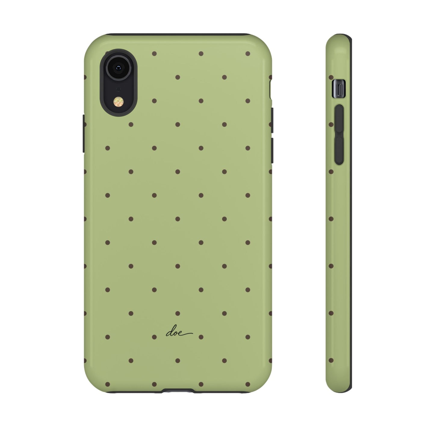 Polka Greens iPhone Case