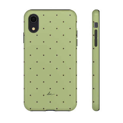 Polka Greens iPhone Case