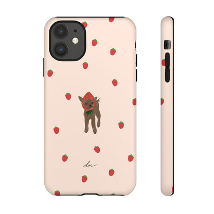 Strawberry Fawn iPhone Case