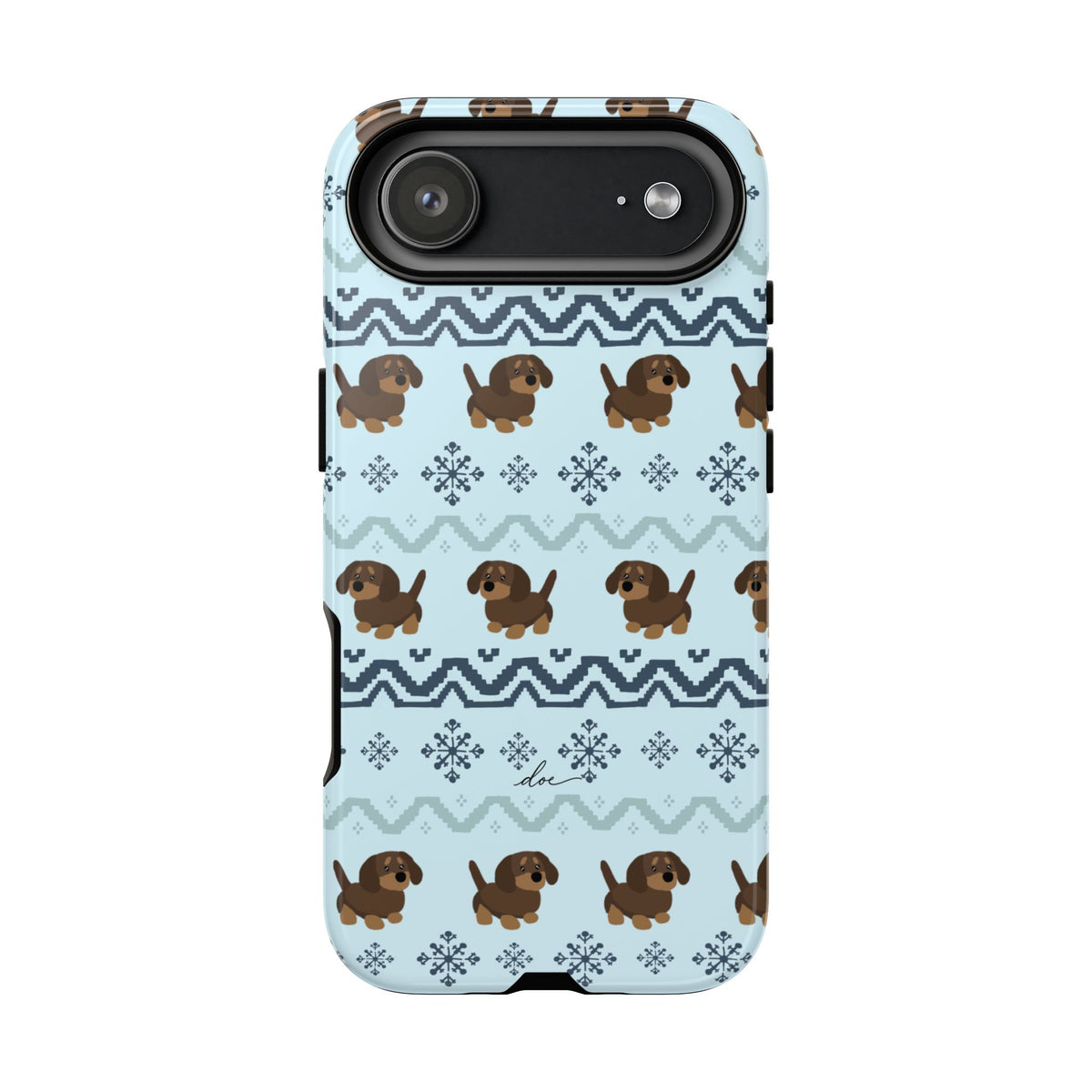 Christmas Dachshunds iPhone Case
