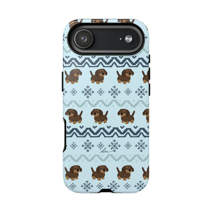 Christmas Dachshunds iPhone Case