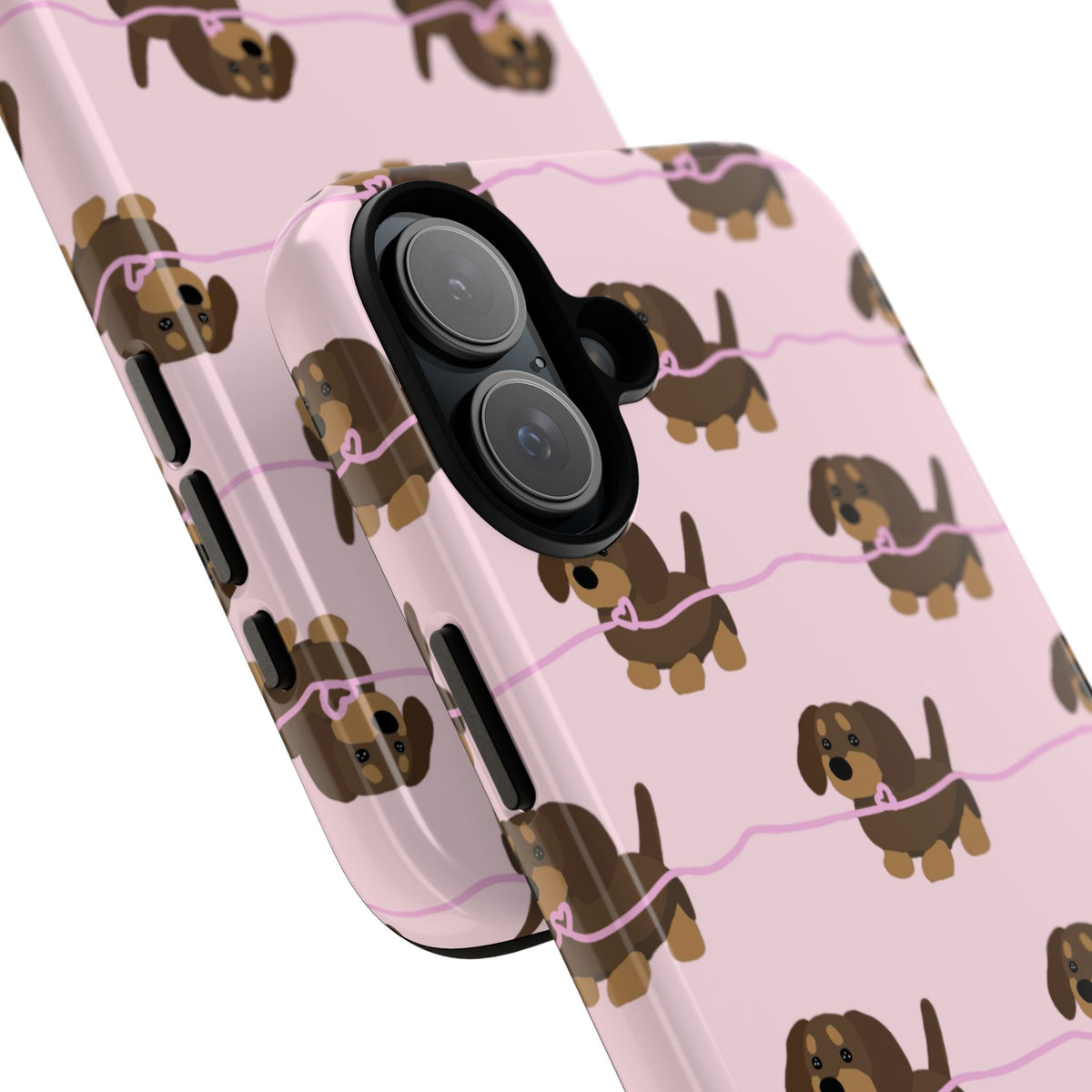 Pink Dachshunds iPhone Case