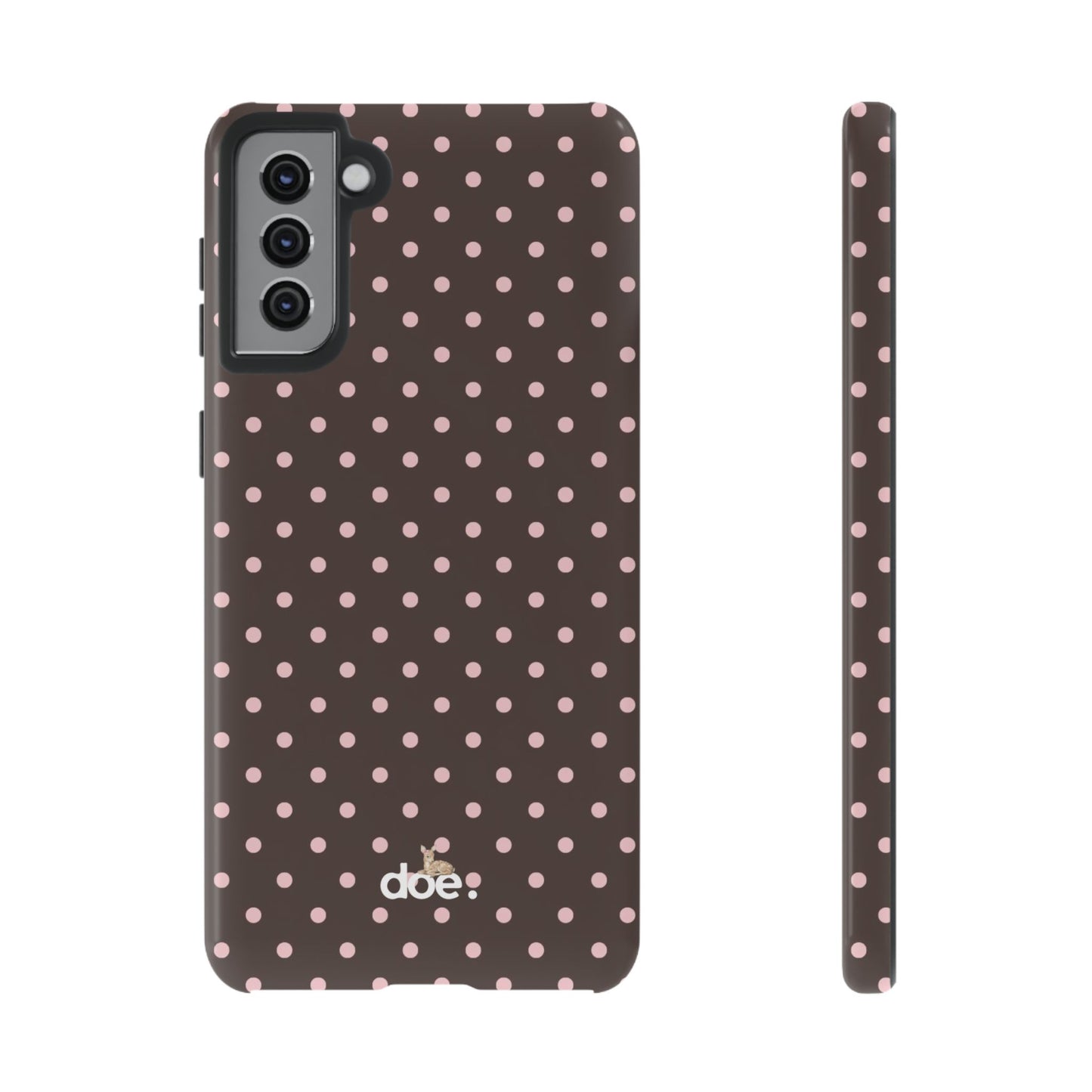 Brown Polka Dot Samsung Case