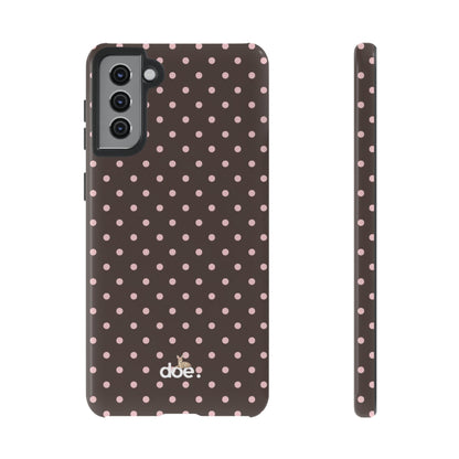 Brown Polka Dot Samsung Case