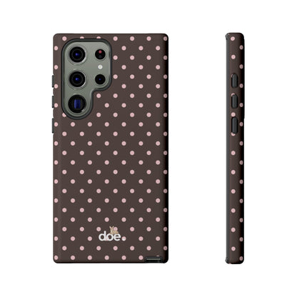 Brown Polka Dot Samsung Case