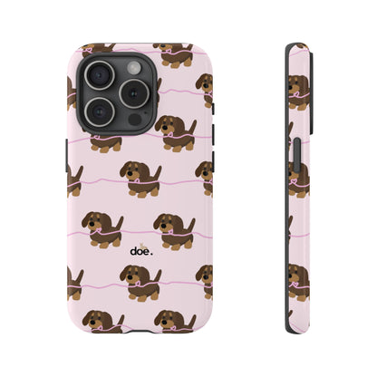 Pink Dachshunds iPhone Case