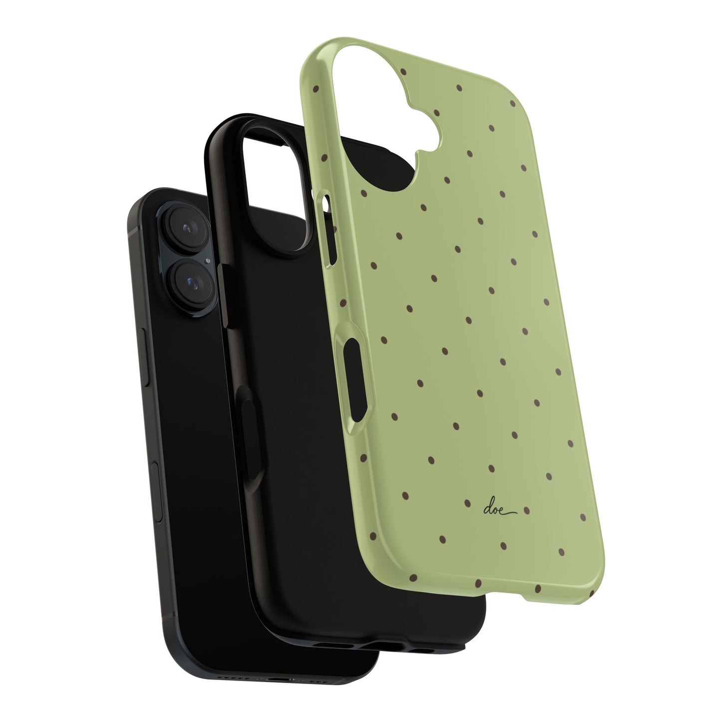 Polka Greens iPhone Case
