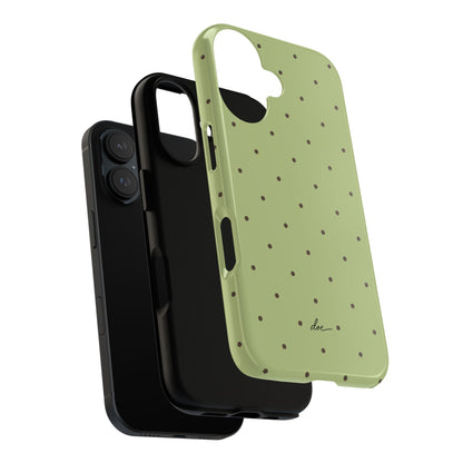Polka Greens iPhone Case