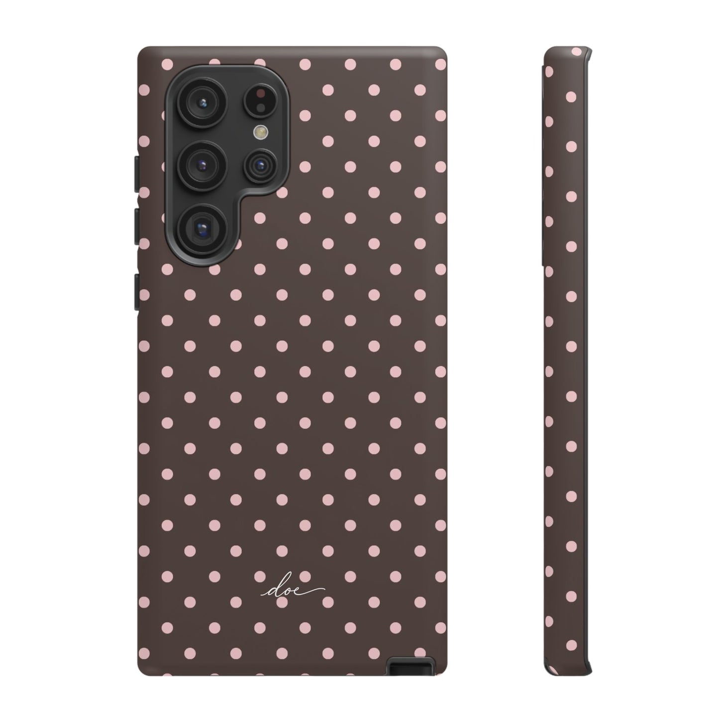 Brown Polka Dot Samsung Case