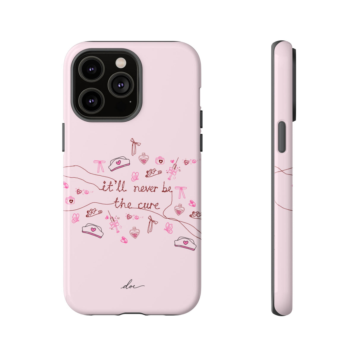 Never The Cure iPhone Case