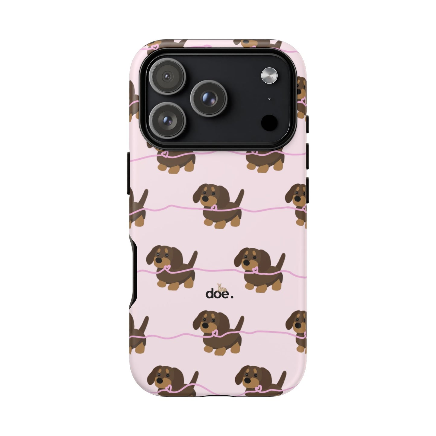 Pink Dachshunds iPhone Case