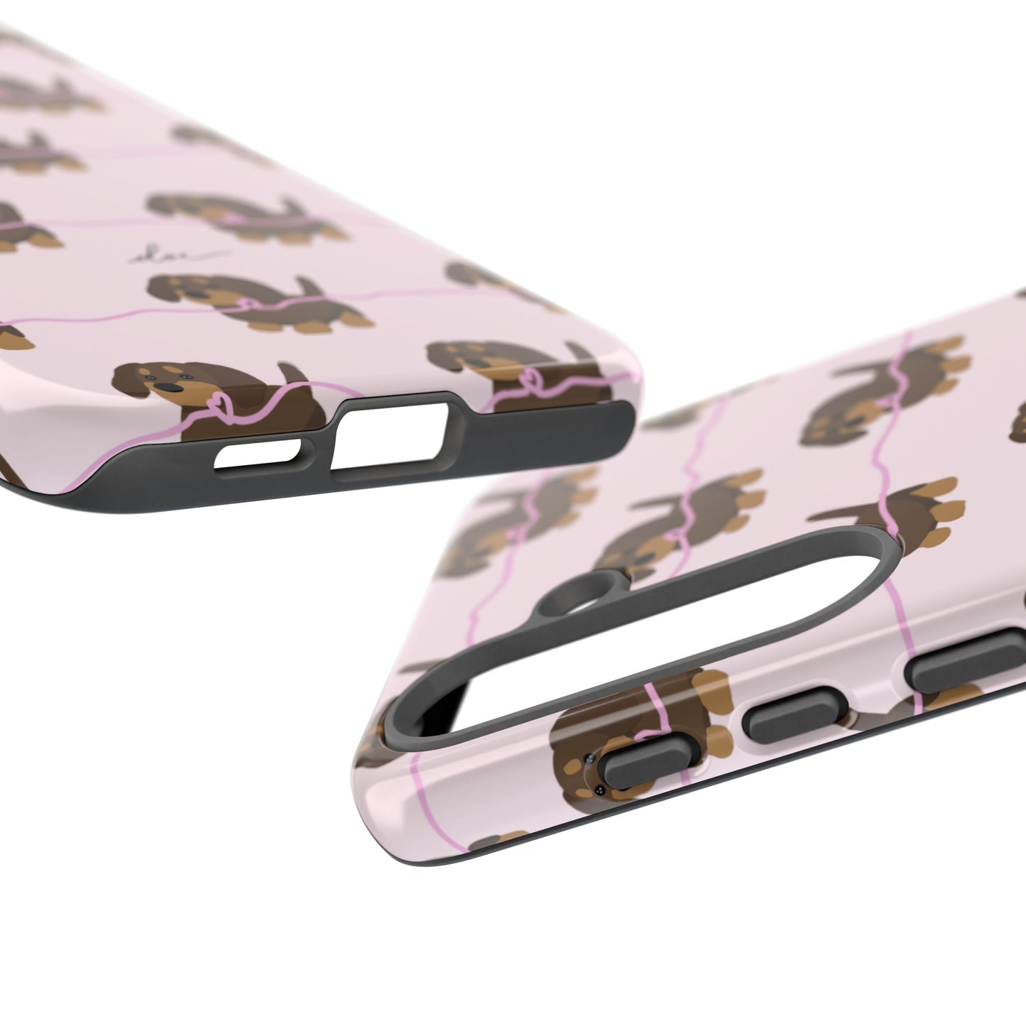 Pink Dachshund Samsung Case