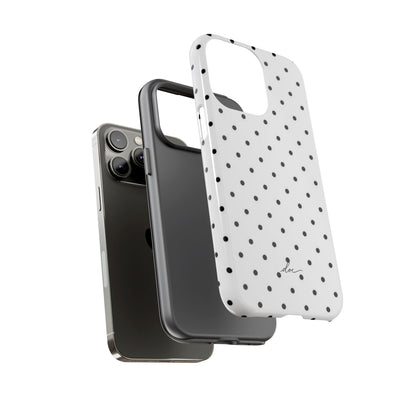 White Polka Dot iPhone Case