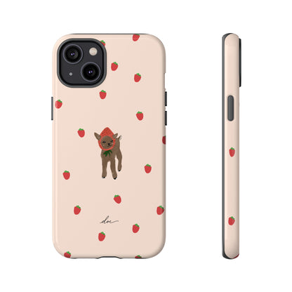 Strawberry Fawn iPhone Case