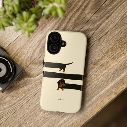 Stretchy The Dachshund iPhone Case