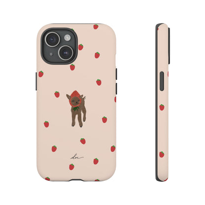 Strawberry Fawn iPhone Case