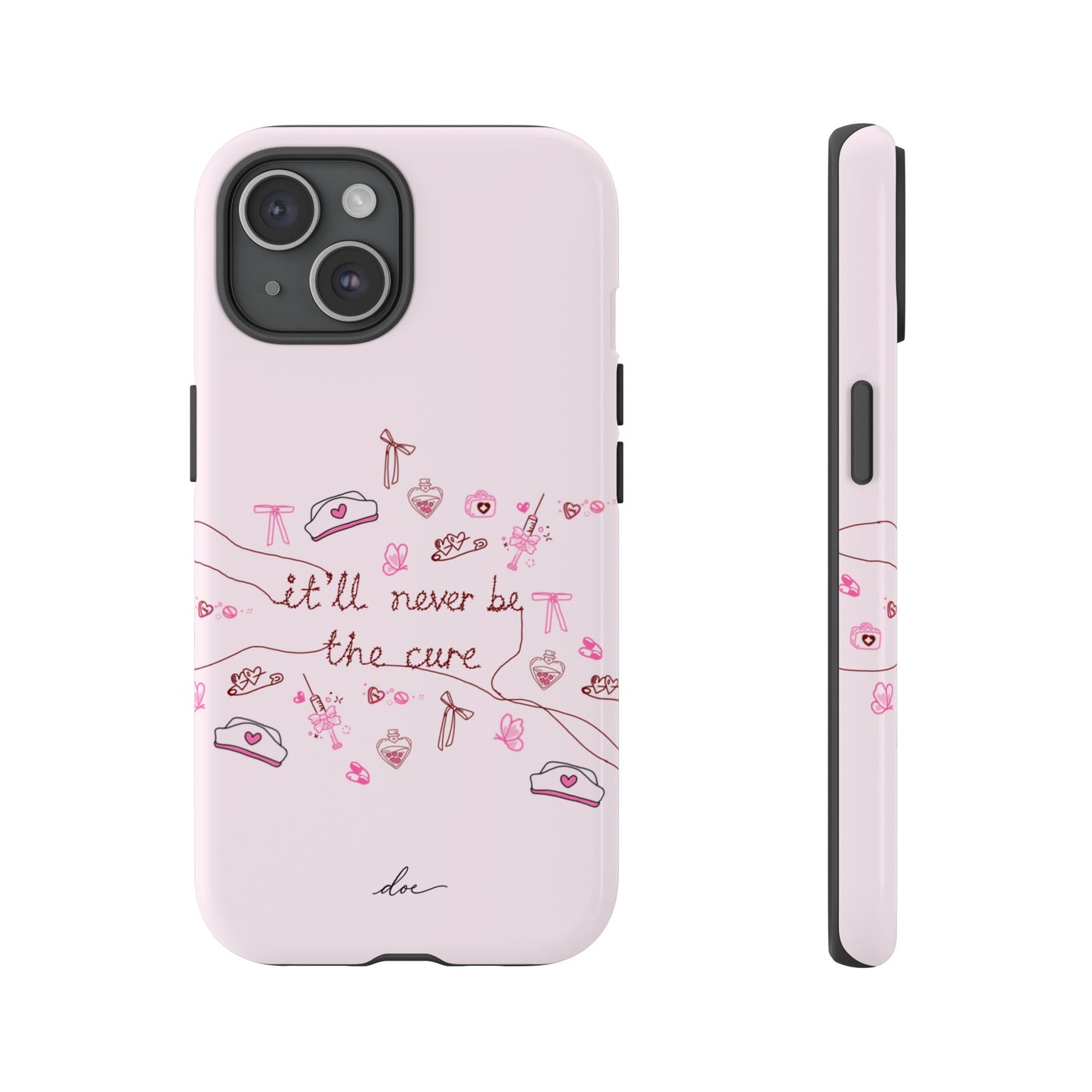 Never The Cure iPhone Case