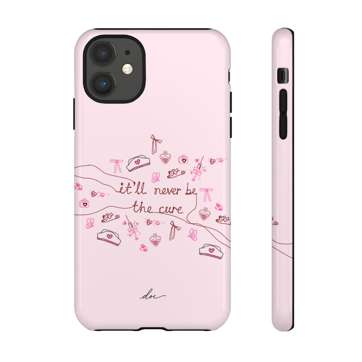 Never The Cure iPhone Case