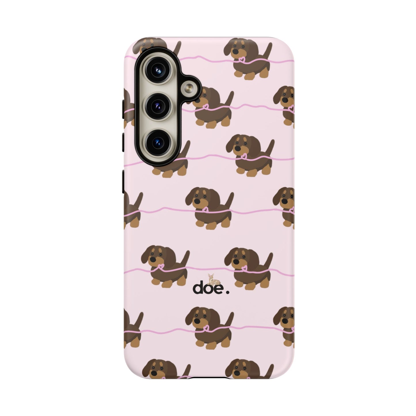 Pink Dachshund Samsung Case