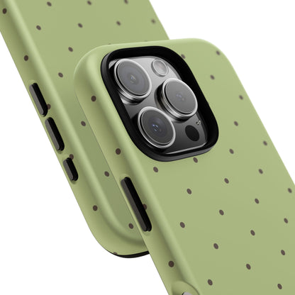 Polka Greens iPhone Case