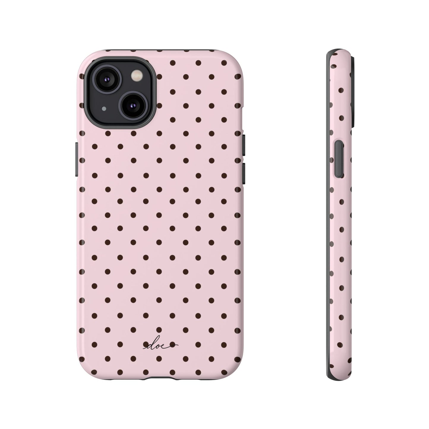 Pink Polka Dot iPhone Case