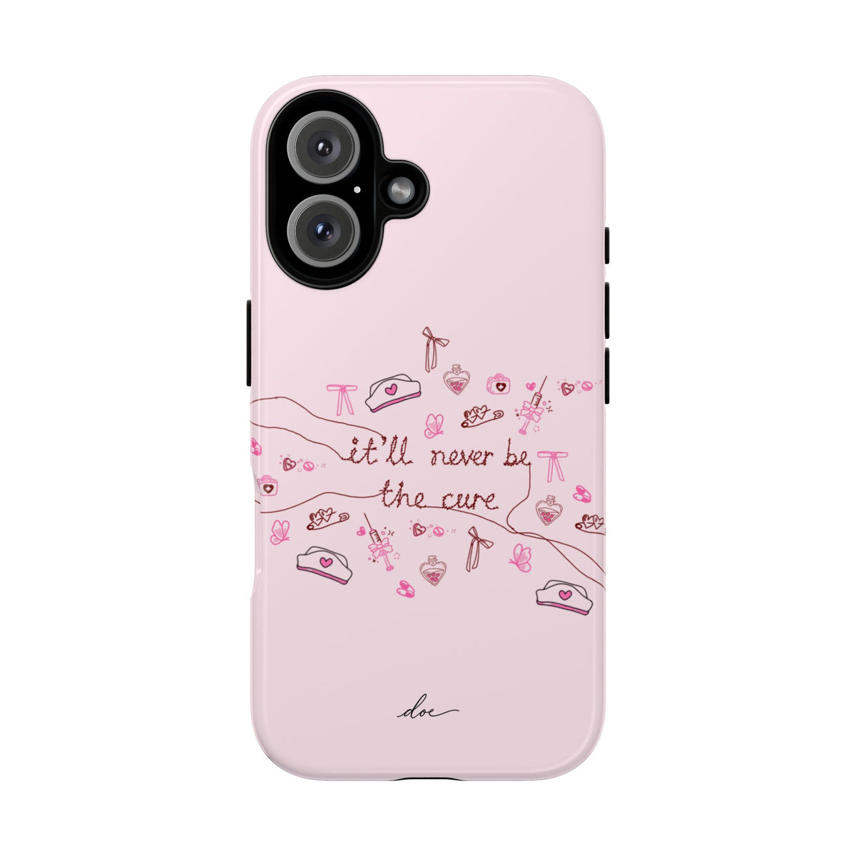 Never The Cure iPhone Case